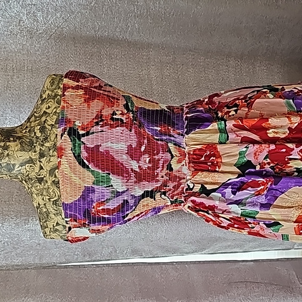 NWT ANTHROPOLOGIE Abel the Label Smocked Retro Dress Violet - Picture 2 of 6